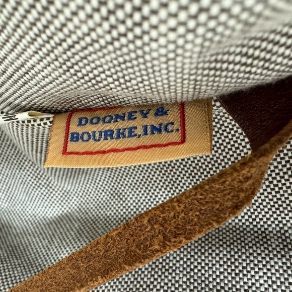 DOONEY & BOURKE VTG Toasty Orange & Chocolate Signature Satchel - Picture 10 of 13